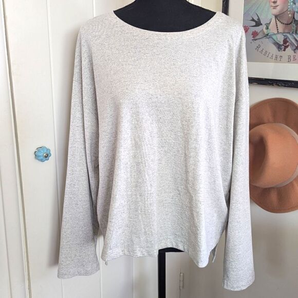 Eileen Fisher Organic Cotton Minimalist Capsule Quiet Luxury Preppy Top MD - Picture 1 of 8